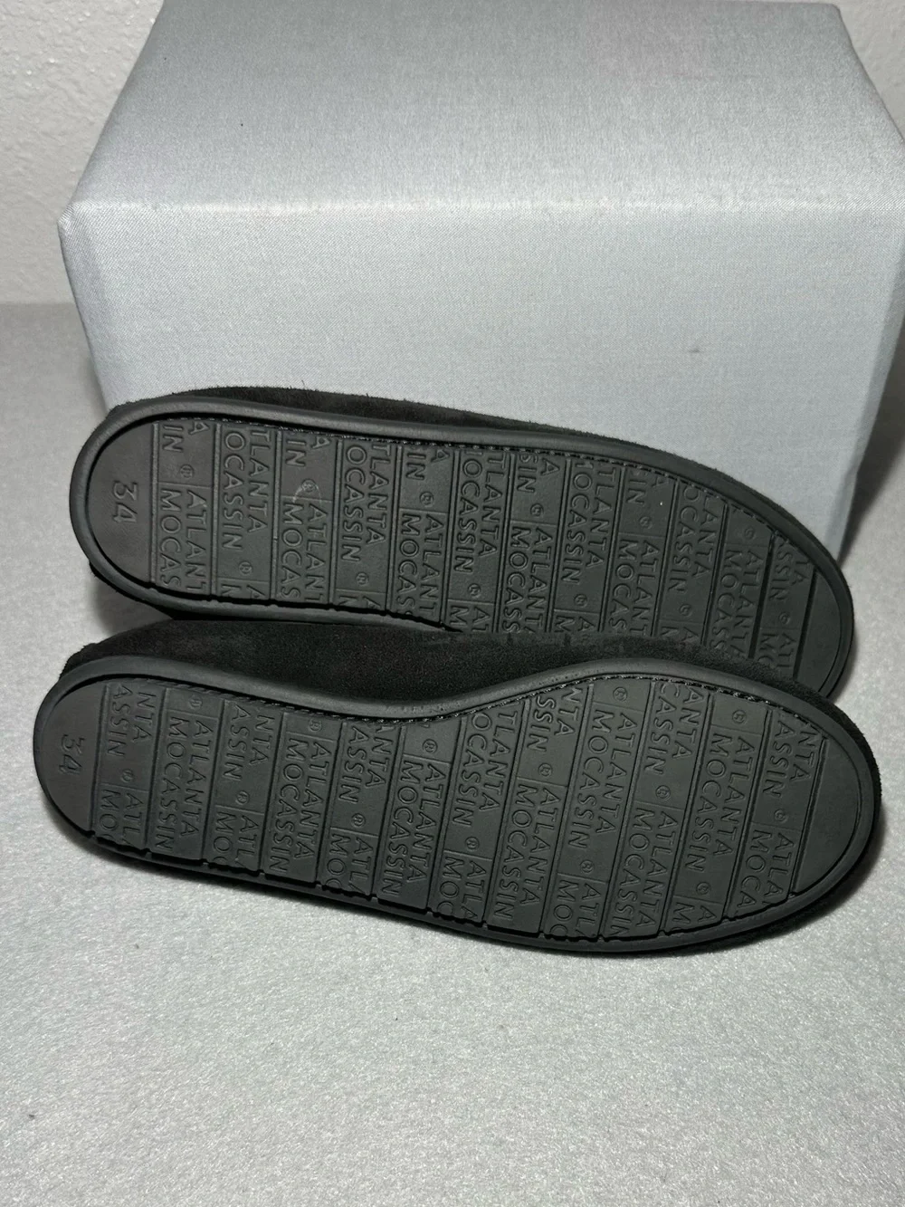 ATLANTA MOCASSIN BLACK SUEDE LOAFER